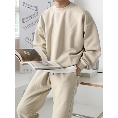 2025新款運動套裝男潮牌圓領寬松衛衣男韓版潮流休閒九分束腳衛褲 2025新款運動套裝男潮牌圓領寬松衛衣男韓版潮流休閒九分束腳衛褲