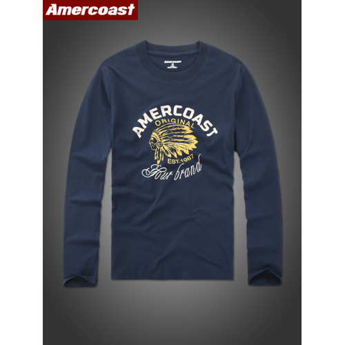 美洲海岸af長袖男t恤純棉中青年春秋薄款休閒寬松打底衫男士體恤 美洲海岸af長袖男t恤純棉中青年春秋薄款休閒寬松打底衫男士體恤