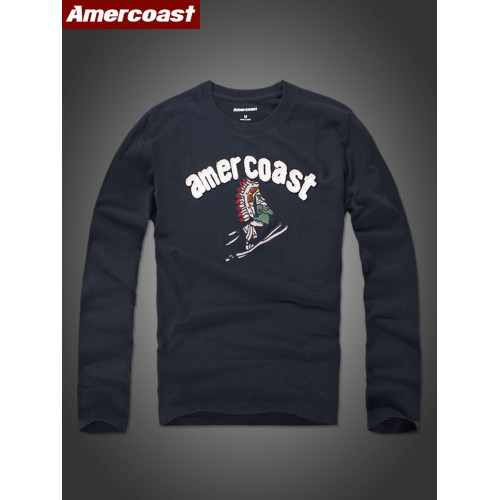 美洲海岸af長袖男t恤純棉中青年春秋薄款休閒寬松打底衫男士體恤 美洲海岸af長袖男t恤純棉中青年春秋薄款休閒寬松打底衫男士體恤