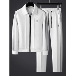 歐洲站秋冬套裝男運動休閒立體剪裁時尚燙鑽開衫青年帥氣夾克外套