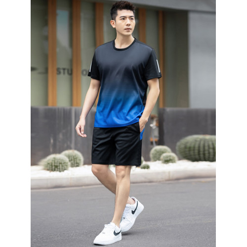 加肥加大碼羽毛球服男冰絲夏季短袖短褲套裝乒乓網球運動訓練t恤 加肥加大碼羽毛球服男冰絲夏季短袖短褲套裝乒乓網球運動訓練t恤