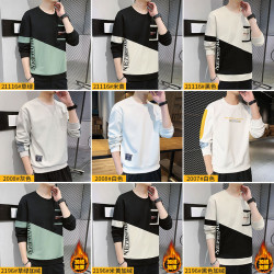 啄木鳥長袖t恤男春秋季2025新款衛衣寬松男裝秋冬打底衫上衣服