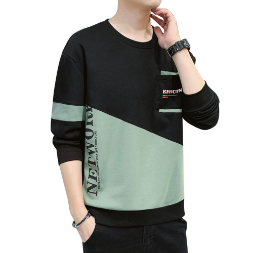 啄木鳥長袖t恤男春秋季2025新款衛衣寬松男裝秋冬打底衫上衣服