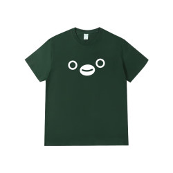 日本西瓜卡Suica企鵞T恤魔性沙雕草莓搞笑表情包短袖男女情侶衣服