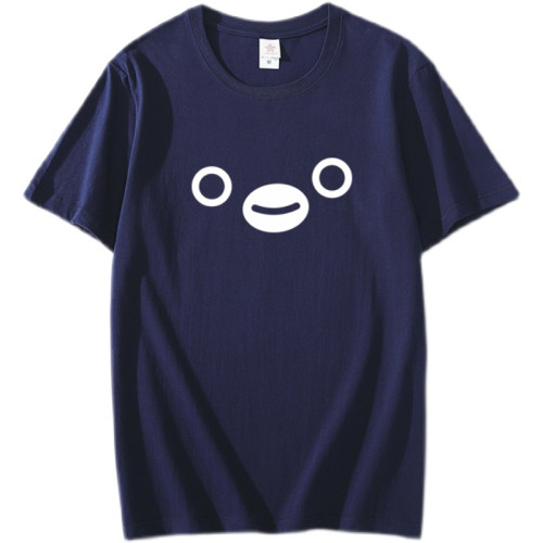 日本西瓜卡Suica企鵞T恤魔性沙雕草莓搞笑表情包短袖男女情侶衣服