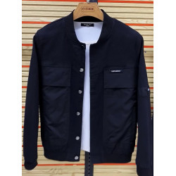 秋冬爆款高級感棒球領牛仔夾克套裝男高檔時尚寬松休閒運動兩件套