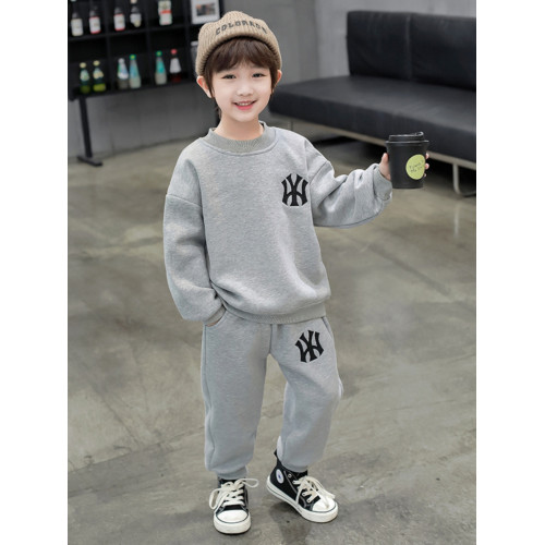 男童加絨衛衣運動服套裝簡約新款中大童秋冬男孩休閒酷帥小學生厚 男童加絨衛衣運動服套裝簡約新款中大童秋冬男孩休閒酷帥小學生厚