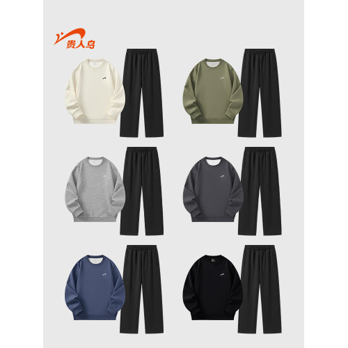 貴人鳥運動套裝男2026年春秋季休閒衛衣男士運動服爸爸裝兩件套裝 貴人鳥運動套裝男2026年春秋季休閒衛衣男士運動服爸爸裝兩件套裝