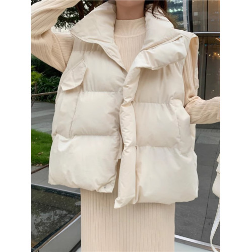 羽絨棉馬甲女秋冬季2025年新款爆款寬松外穿背心外套坎肩馬夾外搭 羽絨棉馬甲女秋冬季2025年新款爆款寬松外穿背心外套坎肩馬夾外搭