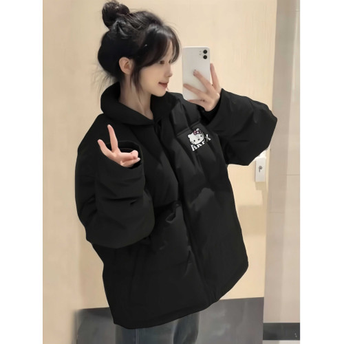 hellokitty羽絨棉襖女大童冬季2025新款初中高中學生加厚棉服外套 hellokitty羽絨棉襖女大童冬季2025新款初中高中學生加厚棉服外套