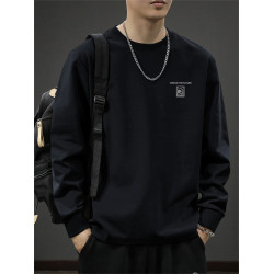 260克重磅純棉長袖t恤男秋冬2025新款美式高街寬松休閒百搭打底衫