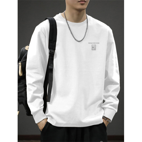 260克重磅純棉長袖t恤男秋冬2025新款美式高街寬松休閒百搭打底衫 260克重磅純棉長袖t恤男秋冬2025新款美式高街寬松休閒百搭打底衫