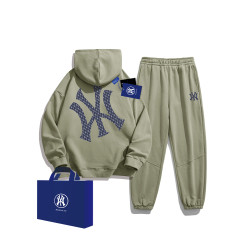 奧特萊斯兩件套衛衣衛褲套裝男生秋冬季新款加絨情侶寬松運動潮牌