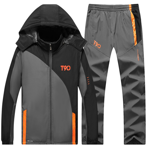 啄木鳥連帽運動套裝男寬松大碼戶外沖鋒衣休閒運動服中老年兩件套 啄木鳥連帽運動套裝男寬松大碼戶外沖鋒衣休閒運動服中老年兩件套