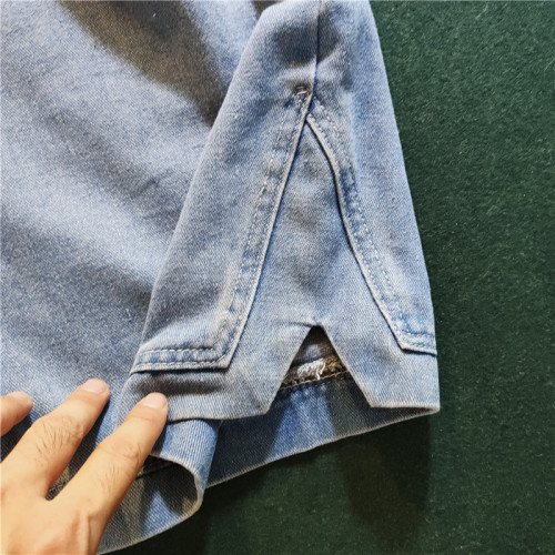 ins超火牛仔短褲男潮牌夏季薄款抽繩休閒褲港風情侶寬松五分褲 ins超火牛仔短褲男潮牌夏季薄款抽繩休閒褲港風情侶寬松五分褲