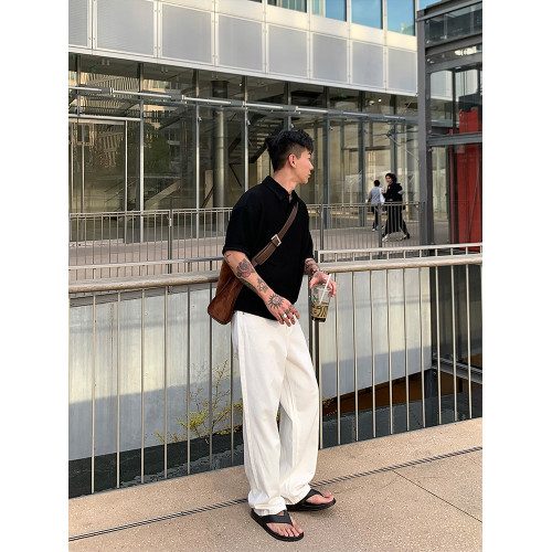 OXFREAK「高品質重磅白色」牛仔褲男直筒寬松韓系cleanfit休閒褲 OXFREAK「高品質重磅白色」牛仔褲男直筒寬松韓系cleanfit休閒褲