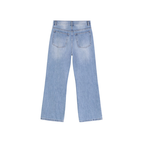 IDLT 寬松微喇 2021M 高品質 藍色貓須馬騮洗水牛仔褲男女濶腿潮 IDLT 寬松微喇 2021M 高品質 藍色貓須馬騮洗水牛仔褲男女濶腿潮