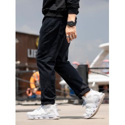 春秋大碼牛仔褲男胖子加肥加大直筒寬松百搭純色休閒潮流顯瘦長褲