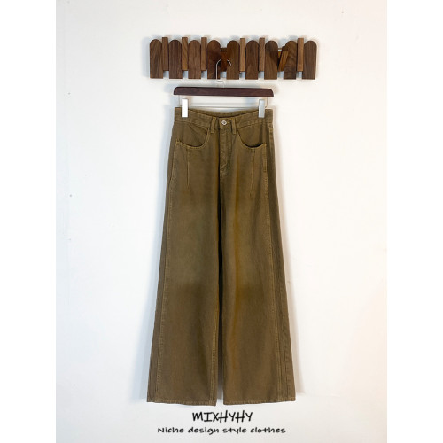 MIXHYHY 潮牌水洗做舊牛仔褲男女寬松百搭直筒長褲子潮流濶腳褲 MIXHYHY 潮牌水洗做舊牛仔褲男女寬松百搭直筒長褲子潮流濶腳褲