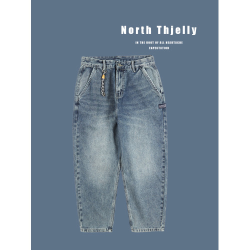 NorthThjelly日系微錐牛仔褲cityboy小復古水洗小直筒簡約bf NorthThjelly日系微錐牛仔褲cityboy小復古水洗小直筒簡約bf