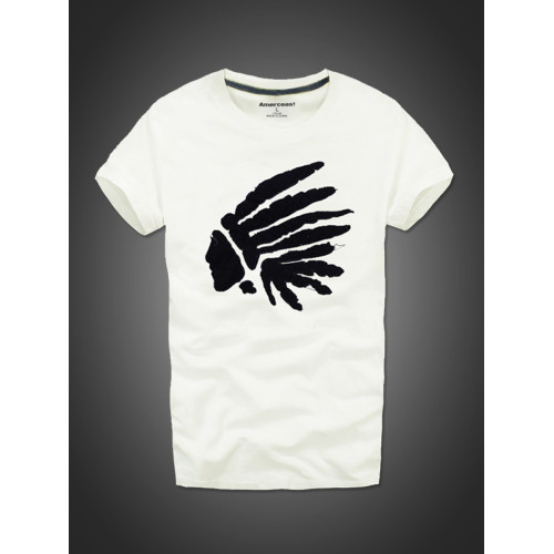 美洲海岸af短袖T恤男潮牌寬松圓領夏季大碼休閒上衣純棉ins體恤衫