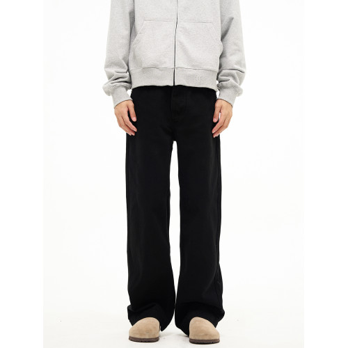 美式cleanfit牛仔褲男秋季高街潮牌直筒微喇長褲復古百搭休閒褲子 美式cleanfit牛仔褲男秋季高街潮牌直筒微喇長褲復古百搭休閒褲子