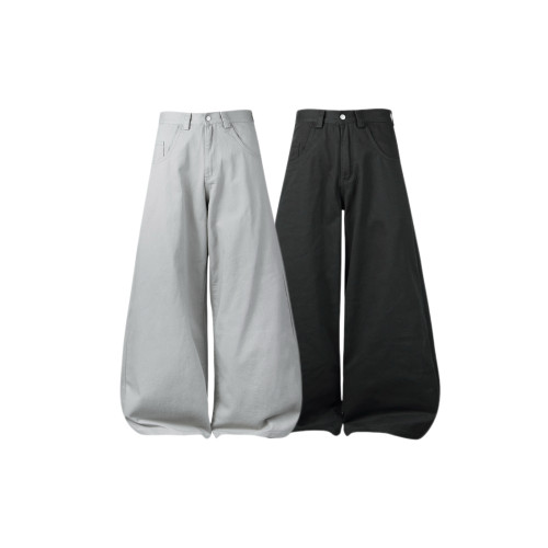 UGL YHOT 復古大廓形美式A字牛仔褲寬松拖地休閒牛仔長褲 UGL YHOT 復古大廓形美式A字牛仔褲寬松拖地休閒牛仔長褲