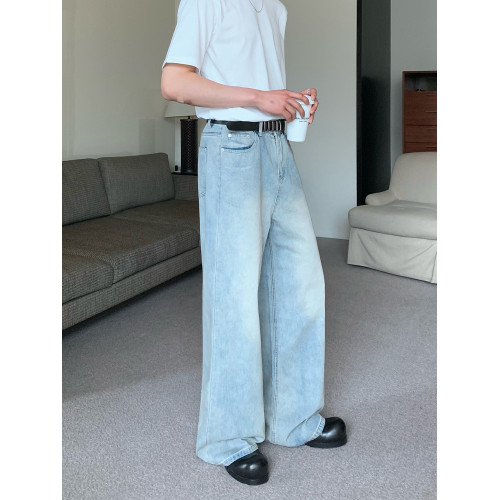 cuibuju 復古水洗做舊工藝寬松直筒牛仔褲拖地濶腿褲男女vintage cuibuju 復古水洗做舊工藝寬松直筒牛仔褲拖地濶腿褲男女vintage