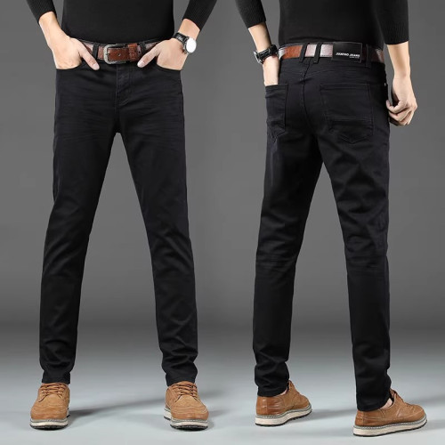 秋冬男士牛仔褲寬松直筒2025新款秋季潮牌彈力藍色加絨休閒長褲子 秋冬男士牛仔褲寬松直筒2025新款秋季潮牌彈力藍色加絨休閒長褲子