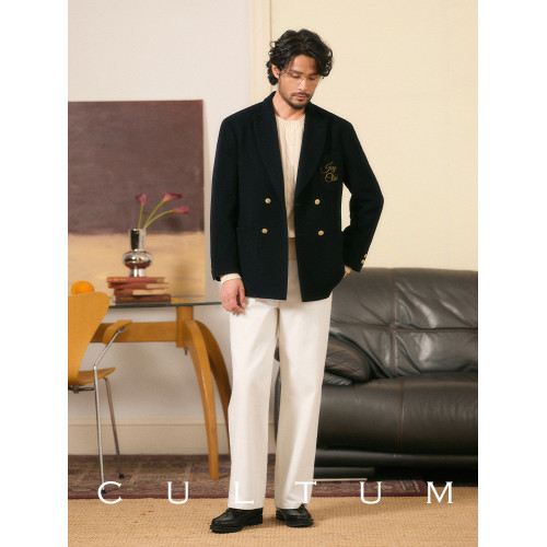 【全棉水洗】CULTUM復古IVY風高腰牛仔褲男休閒百搭寬松長褲子 【全棉水洗】CULTUM復古IVY風高腰牛仔褲男休閒百搭寬松長褲子