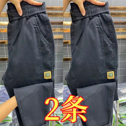 工作褲男加肥加大耐磨寬松電銲防燙牛仔褲勞保工作服大碼工裝褲子 工作褲男加肥加大耐磨寬松電銲防燙牛仔褲勞保工作服大碼工裝褲子