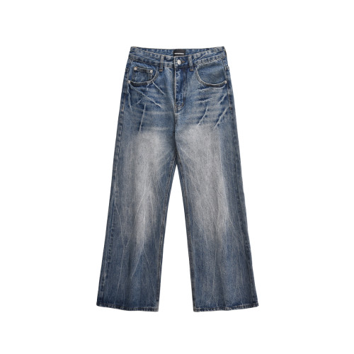 19studio WAYNEPRINCE美式復古高街cleanfit牛仔褲男直筒水洗長褲 19studio WAYNEPRINCE美式復古高街cleanfit牛仔褲男直筒水洗長褲