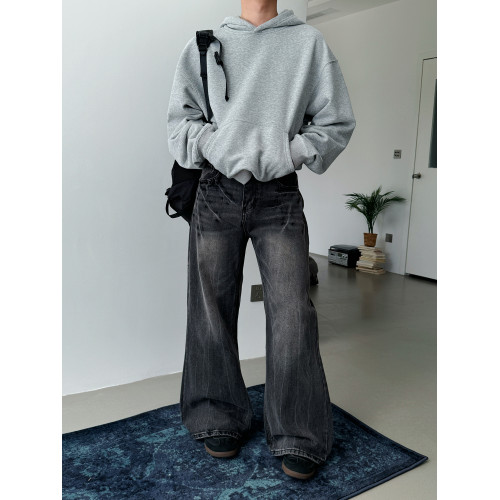 19studio WAYNEPRINCE美式復古高街cleanfit牛仔褲男直筒水洗長褲 19studio WAYNEPRINCE美式復古高街cleanfit牛仔褲男直筒水洗長褲