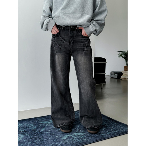 19studio WAYNEPRINCE美式復古高街cleanfit牛仔褲男直筒水洗長褲 19studio WAYNEPRINCE美式復古高街cleanfit牛仔褲男直筒水洗長褲