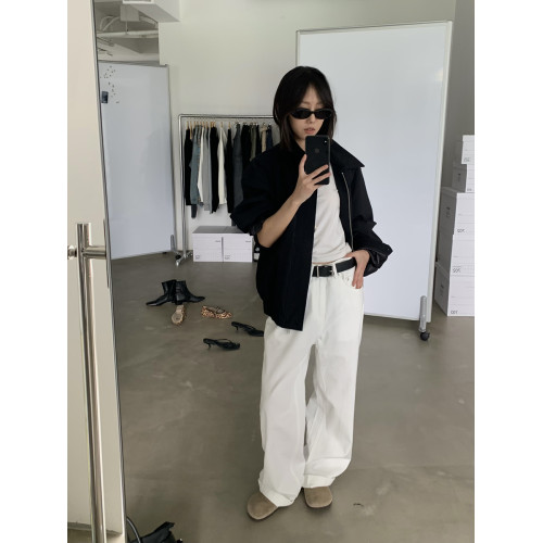 INKNOTS美式復古基礎寬松直筒純色牛仔褲男女濶腿潮牌拖地休閒褲 INKNOTS美式復古基礎寬松直筒純色牛仔褲男女濶腿潮牌拖地休閒褲