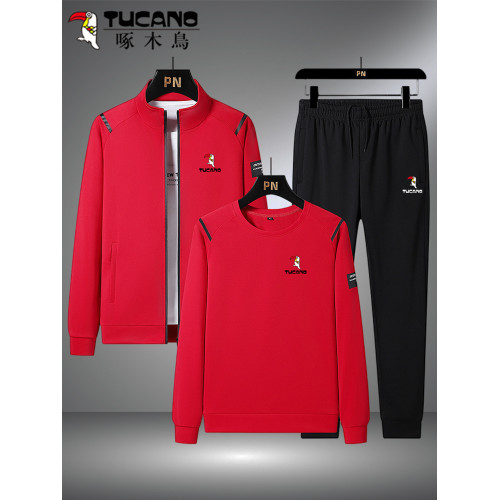 啄木鳥運動套裝男士秋冬季跑步休閒大碼運動服開衫衛衣三件套男裝 啄木鳥運動套裝男士秋冬季跑步休閒大碼運動服開衫衛衣三件套男裝