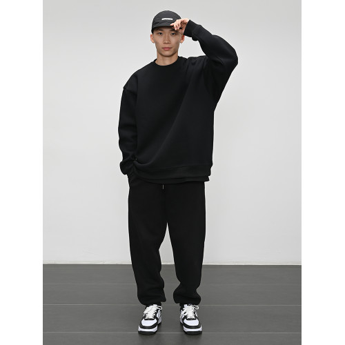 bboy 重磅純色套裝 街舞嘻哈淨色長袖衛褲運動褲子hiphop滑板衛衣