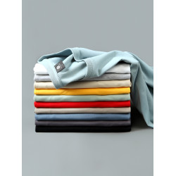 3件】純色純棉t恤男女短袖圓領休閒寬松大碼打底衫半袖上衣服夏季