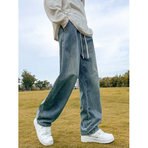 牛仔褲男士新款寬松長褲休閒冬季男褲美式男生直筒褲彎刀加絨褲子 牛仔褲男士新款寬松長褲休閒冬季男褲美式男生直筒褲彎刀加絨褲子