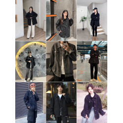 黑色牛仔外套男款冬季加絨日系cityboy潮牌寬松復古痞帥工裝夾克