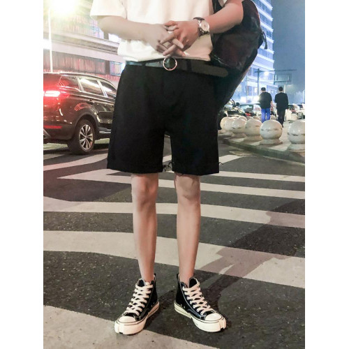 牛仔短褲男秋季薄款2025新款韓版潮流寬松直筒百搭ins褲子五分褲 牛仔短褲男秋季薄款2025新款韓版潮流寬松直筒百搭ins褲子五分褲