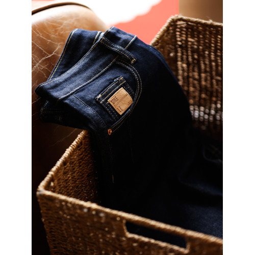 BGYO鹿起 美式復古深藍牛仔褲男士重磅彈力休閒阿美哢嘰丹甯長褲 BGYO鹿起 美式復古深藍牛仔褲男士重磅彈力休閒阿美哢嘰丹甯長褲