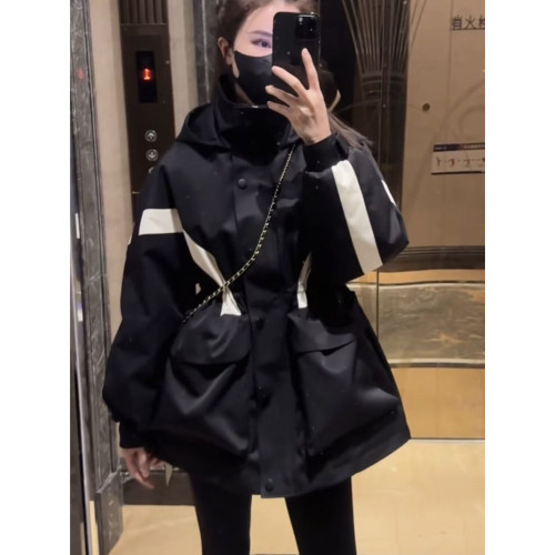 白鴨絨羽絨服女收腰冬季2025新款韓版寬松加厚小個子沖鋒衣外套 白鴨絨羽絨服女收腰冬季2025新款韓版寬松加厚小個子沖鋒衣外套