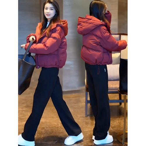 洋氣寬松韓版羽絨棉服女2025冬新款時尚連帽百搭顯瘦麵包服短外套 洋氣寬松韓版羽絨棉服女2025冬新款時尚連帽百搭顯瘦麵包服短外套