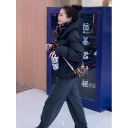超好看短款羽絨服女冬季2025新款爆款白鴨絨加厚小個子麵包服外套