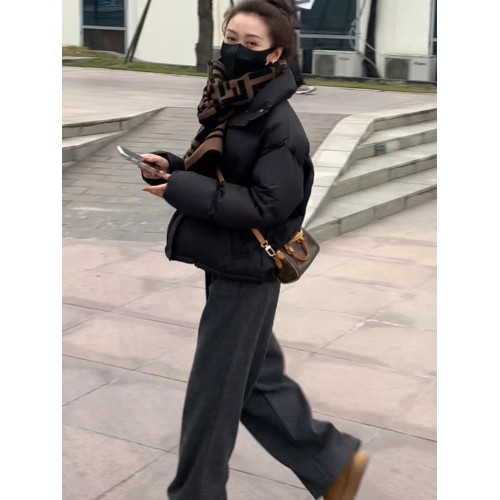 超好看短款羽絨服女冬季2025新款爆款白鴨絨加厚小個子麵包服外套 超好看短款羽絨服女冬季2025新款爆款白鴨絨加厚小個子麵包服外套