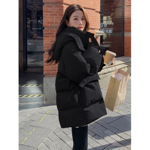 學院風羽絨服女短款冬季2025新款寬松小個子連帽麵包棉衣棉服外套 學院風羽絨服女短款冬季2025新款寬松小個子連帽麵包棉衣棉服外套