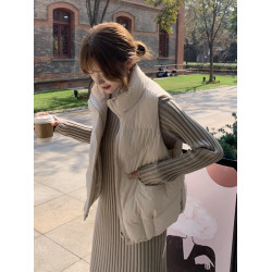 2025年秋冬新款女士外穿羽絨棉馬甲保暖背心冬季網紅坎肩馬夾外套