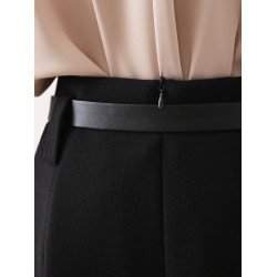 中長款毛呢半身裙女2025秋冬新款高腰顯瘦遮胯百褶裙大擺a字繖裙