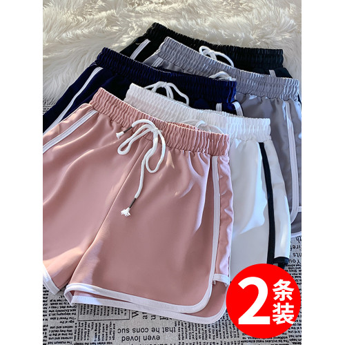 【米瀾店】運動短褲女夏季寬松休閒跑步外穿高腰濶腿顯瘦居家 【米瀾店】運動短褲女夏季寬松休閒跑步外穿高腰濶腿顯瘦居家